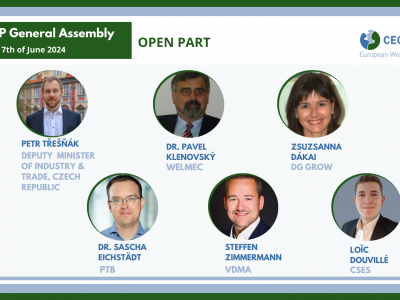 CECIP welcomes distinguised speakers during the 74th General Assembly in Prague 